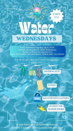 Water Wednesday flyer